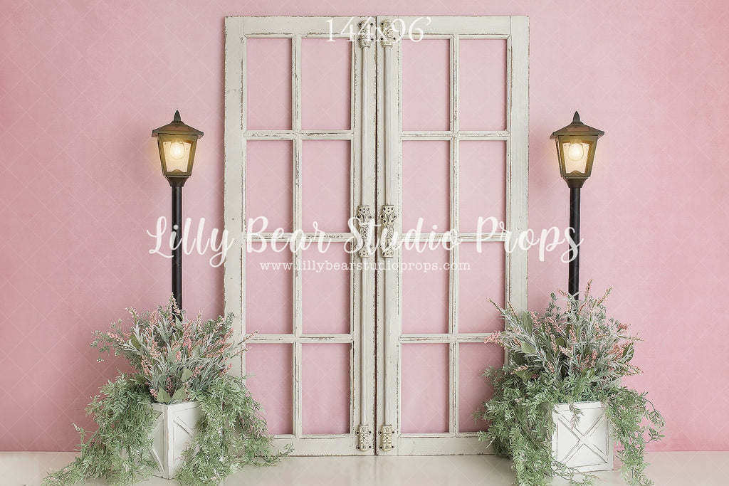 Blushing Doorway - Lilly Bear Studio Props, boys, cake smash, fabric, FABRICS, floral, flowers, poly, spring, trees, Wrinkle Free Fabric
