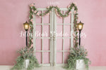 Blushing Spring Entryway by Daniella Photography sold by Lilly Bear Studio Props, boys - cake smash - doors - fabric