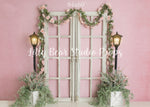 Blushing Spring Entryway by Daniella Photography sold by Lilly Bear Studio Props, boys - cake smash - doors - fabric