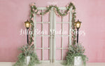 Blushing Spring Entryway by Daniella Photography sold by Lilly Bear Studio Props, boys - cake smash - doors - fabric