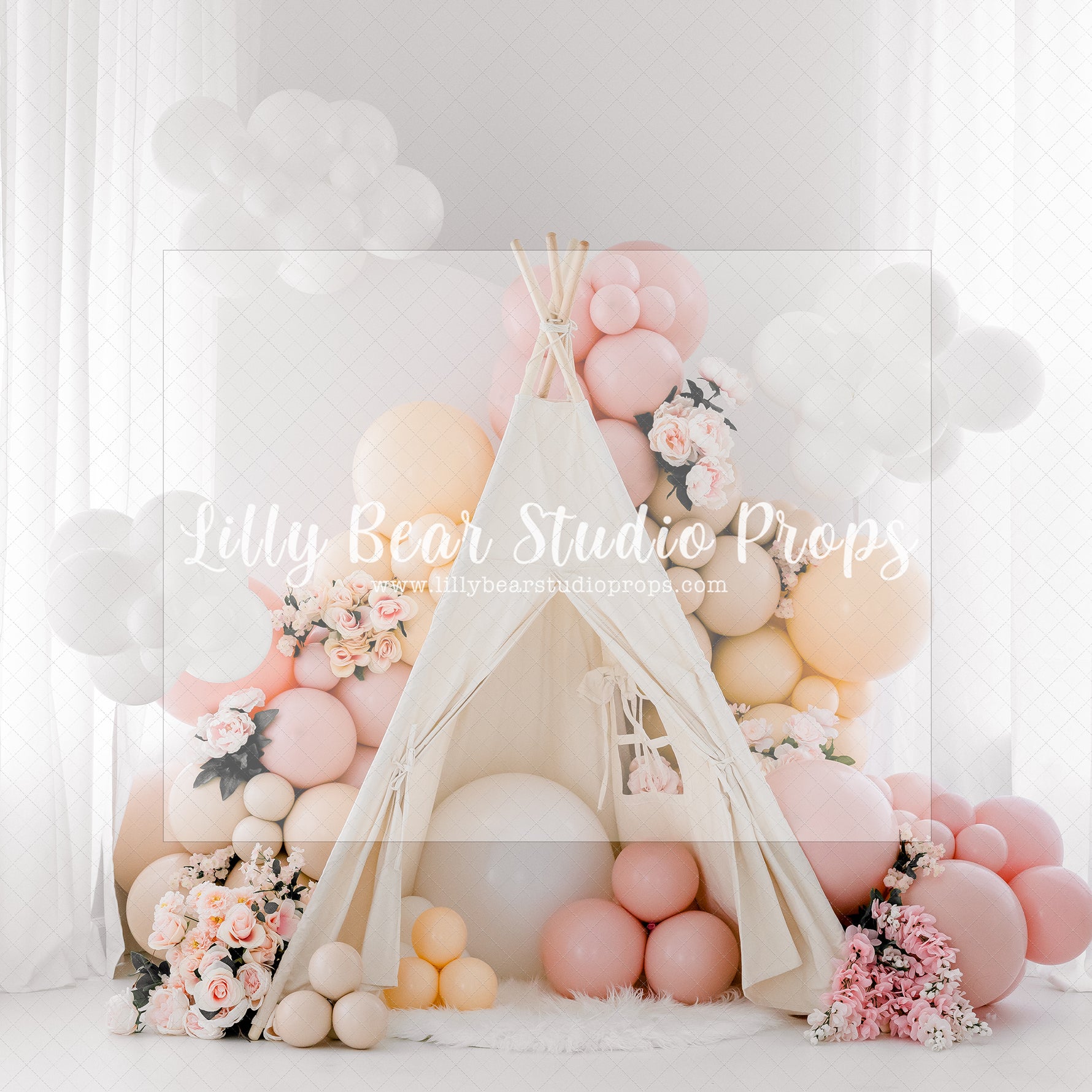 Bohemian Enchantment - Lilly Bear Studio Props, boho, boho arch, boho chic, boho greenery, boho lounge, boho spring, boho teepee, boho tent, FABRICS, floral boho, spring boho, wood boho