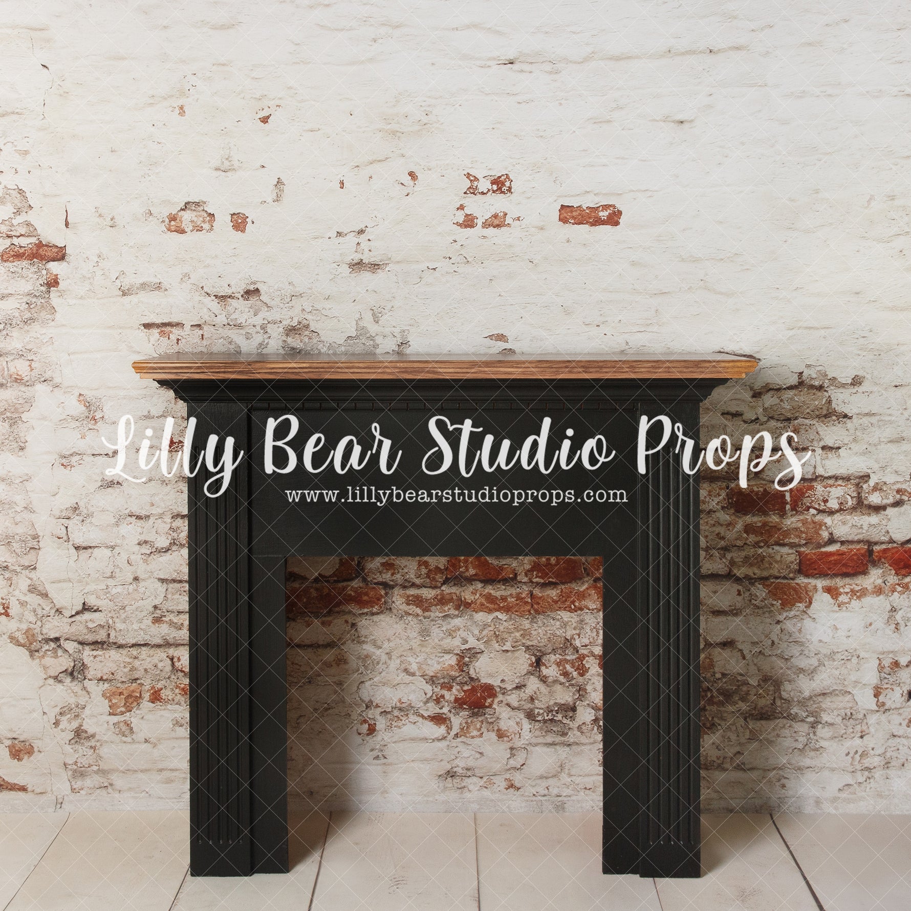 Bohemian Mantle - Lilly Bear Studio Props, black fireplace, black mantel, bohemian mantel, boho mantel, christmas, christmas fireplace, christmas mantel, christmas village, evergreen trees, evergreens, Fabric, fireplace, holiday, holiday christmas, mantel, pine trees, Wrinkle Free Fabric