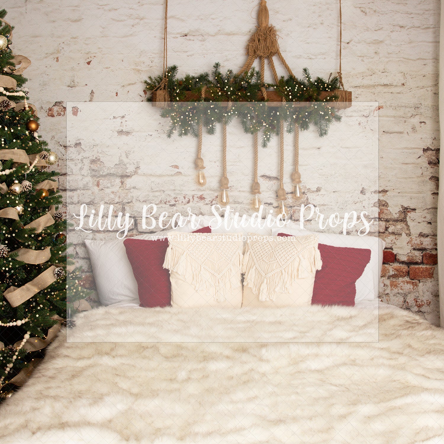 Bohemian Nights Sleep - Lilly Bear Studio Props, christmas, Cozy, Decorated, Festive, Giving, Holiday, Holy, Hopeful, Joyful, Merry, Peaceful, Peacful, Red & Green, Seasonal, Winter, Xmas, Yuletide