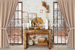 Bohemian Holiday Room - Lilly Bear Studio Props, black fireplace, bohemian christmas, bohemian fireplace, bohemian mantel, boho, boho christmas, boho holiday, boho mantel, christmas, christmas mantel, christmas village, evergreen trees, evergreens, Fabric, fireplace, holiday, holiday christmas, mantel, Pampas, pine trees, white christmas, white holiday, Wrinkle Free Fabric