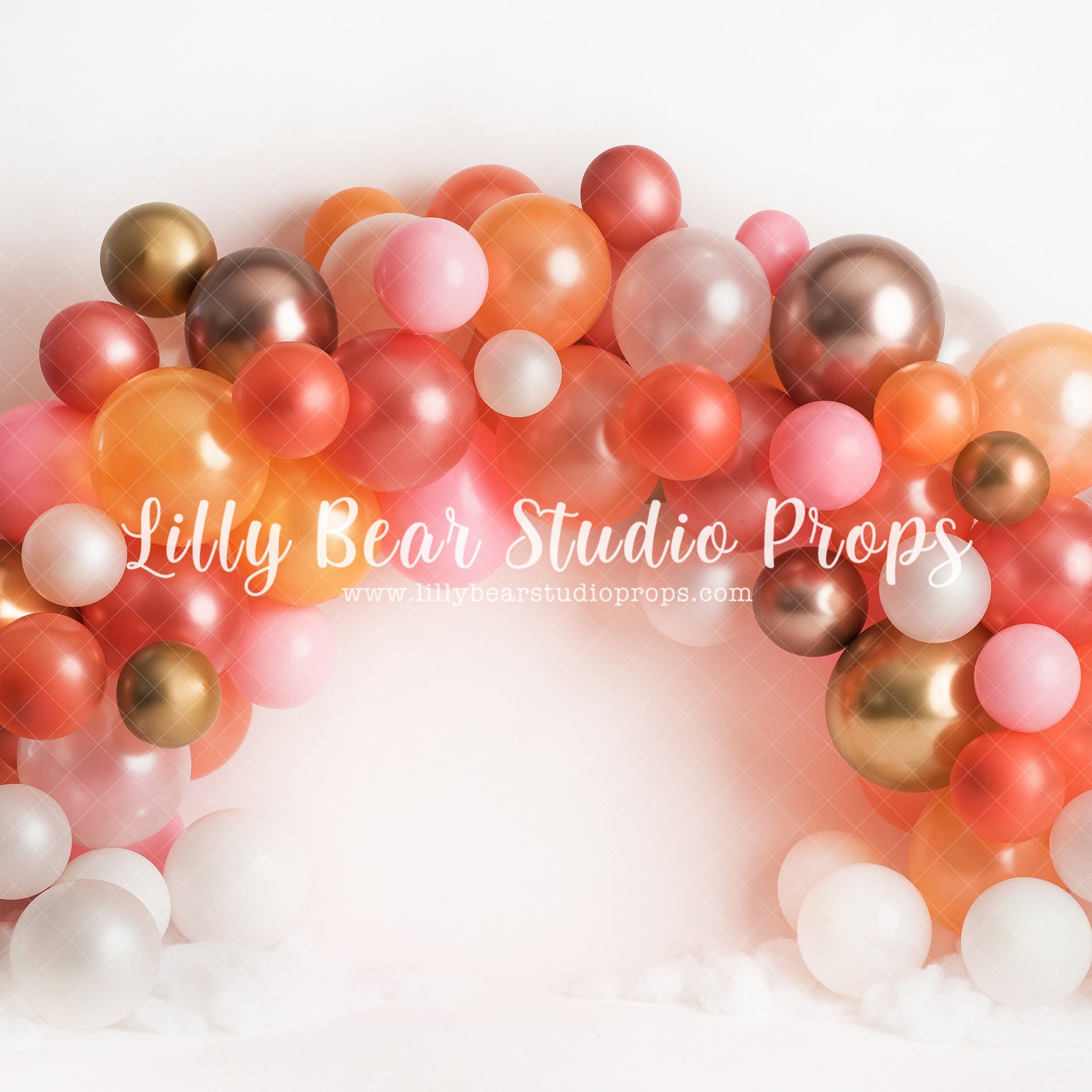 Boho Balloon Rainbow - Lilly Bear Studio Props, arrows, balloon, balloon chic, balloon garland, balloons, boho balloon garland, boho balloons, boho chic, bow and arrow, cake smash, Fabric, FABRICS, metallic balloon, pastel, pink, pretty cake smash, Wrinkle Free Fabric
