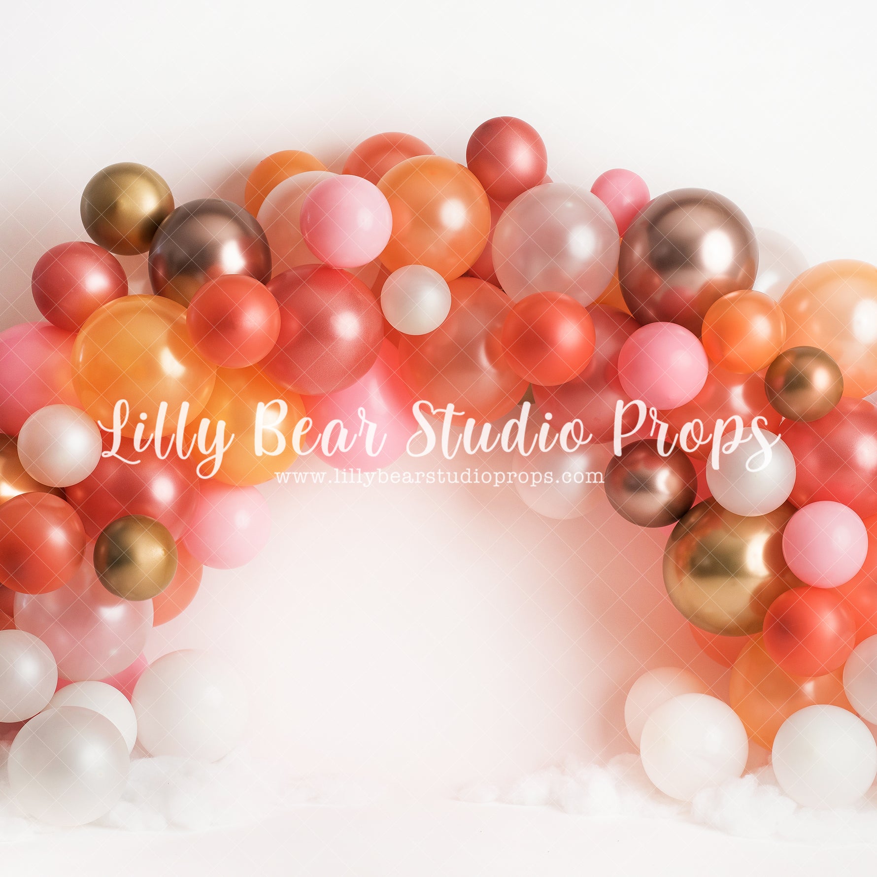 Boho Balloon Rainbow - Lilly Bear Studio Props, arrows, balloon, balloon chic, balloon garland, balloons, boho balloon garland, boho balloons, boho chic, bow and arrow, cake smash, Fabric, FABRICS, metallic balloon, pastel, pink, pretty cake smash, Wrinkle Free Fabric