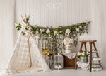 Boho Spring by Lilly Bear Studio Props sold by Lilly Bear Studio Props, balloons - boho - cake smash - easter - Fabric