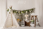 Boho Spring by Lilly Bear Studio Props sold by Lilly Bear Studio Props, balloons - boho - cake smash - easter - Fabric