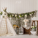 Boho Spring by Lilly Bear Studio Props sold by Lilly Bear Studio Props, balloons - boho - cake smash - easter - Fabric
