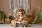 Beige Boho by Jessica Ruth Photography sold by Lilly Bear Studio Props, floral - girls - hand painted - pink - purple