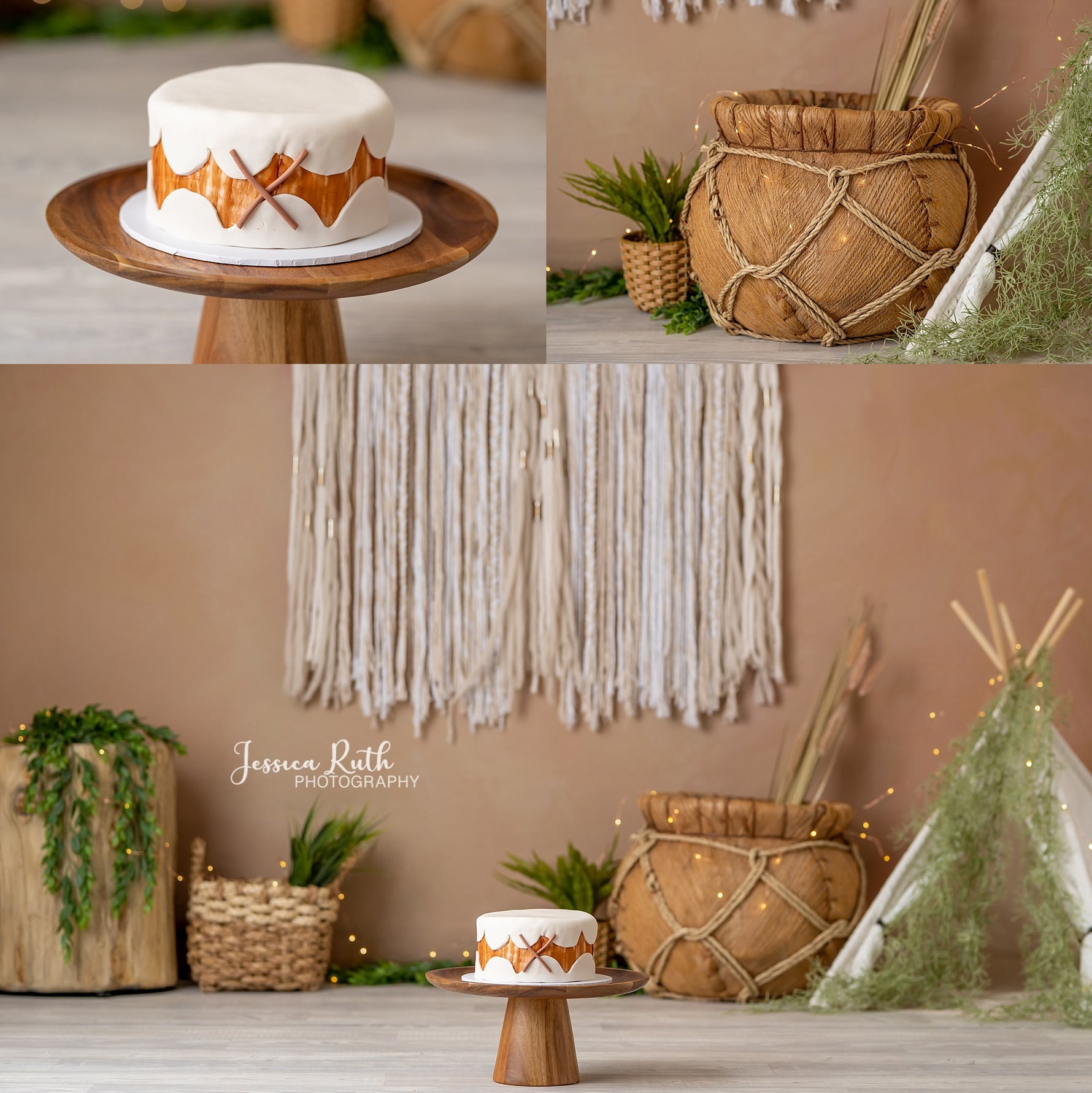 Beige Boho by Jessica Ruth Photography sold by Lilly Bear Studio Props, floral - girls - hand painted - pink - purple