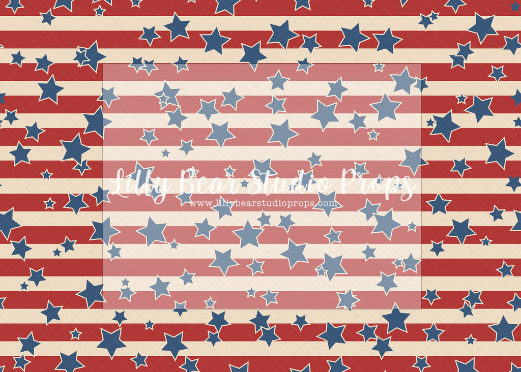 Bold Stripes & Bright Stars - Lilly Bear Studio Props, 4th of July, america, american, american flag, americana, blue and red, blue stars, blue white and red, FABRICS, fireworks, flag, independence, independence day, July 4th, July Forth, long weekend, Patriot, Patriotic, sports, star, stars, summer, summertime