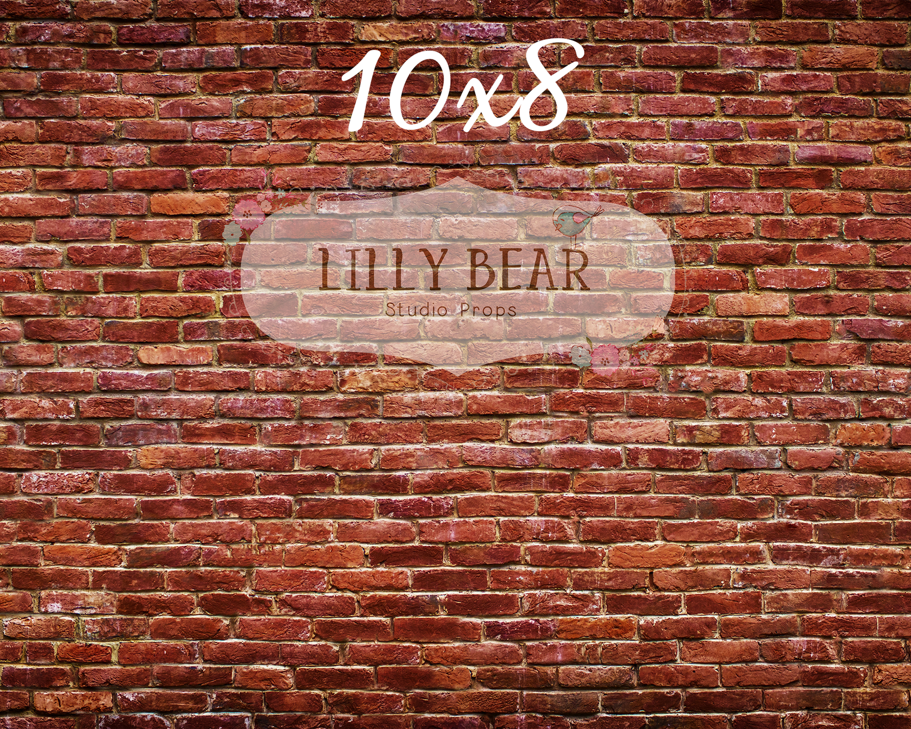 Boston Brick Wall by Lilly Bear Studio Props sold by Lilly Bear Studio Props, fabric - FABRICS - poly - vinyl - Wrinkle