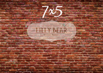 Boston Brick Wall by Lilly Bear Studio Props sold by Lilly Bear Studio Props, fabric - FABRICS - poly - vinyl - Wrinkle