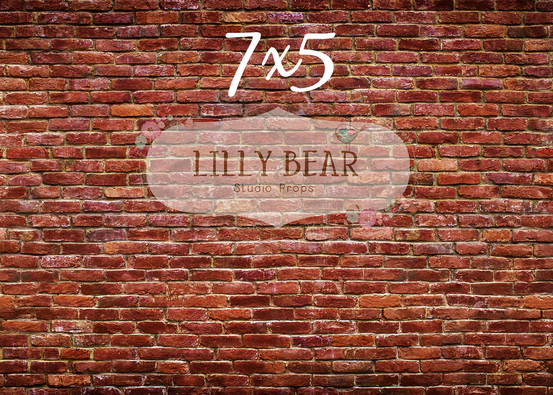 Boston Brick Wall by Lilly Bear Studio Props sold by Lilly Bear Studio Props, fabric - FABRICS - poly - vinyl - Wrinkle