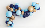 Boy Blue Balloons by Anything Goes Photography sold by Lilly Bear Studio Props, balloon - balloon garland - cake smash