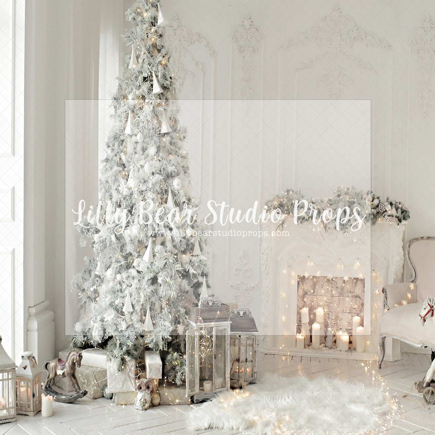 Bright Holiday Home - Lilly Bear Studio Props, christmas, Cozy, Decorated, Festive, Giving, Holiday, Holy, Hopeful, Joyful, Merry, Peaceful, Peacful, Red & Green, Seasonal, Winter, Xmas, Yuletide