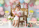 Blooming Tent Balloon Arch - Lilly Bear Studio Props, butterflies, butterfly, butterfly balloons, butterfly colours, butterfly flowers, cake smash, gold, gold palms, leaves, pastel, pastel balloon wall, pastel balloons, pastel blue, pastel green, pastel orange, pastel pink, pastel purple, pastel rainbow, pastel wall, pastel yellow, pink butterflies