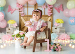 Blooming Tent Balloon Arch - Lilly Bear Studio Props, butterflies, butterfly, butterfly balloons, butterfly colours, butterfly flowers, cake smash, gold, gold palms, leaves, pastel, pastel balloon wall, pastel balloons, pastel blue, pastel green, pastel orange, pastel pink, pastel purple, pastel rainbow, pastel wall, pastel yellow, pink butterflies