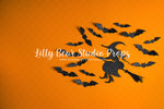Broom Stick Magic by Lilly Bear Studio Props sold by Lilly Bear Studio Props, bats - candles - cementary - colours - Fa