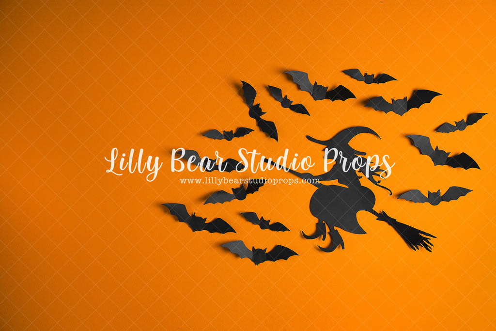 Broom Stick Magic by Lilly Bear Studio Props sold by Lilly Bear Studio Props, bats - candles - cementary - colours - Fa