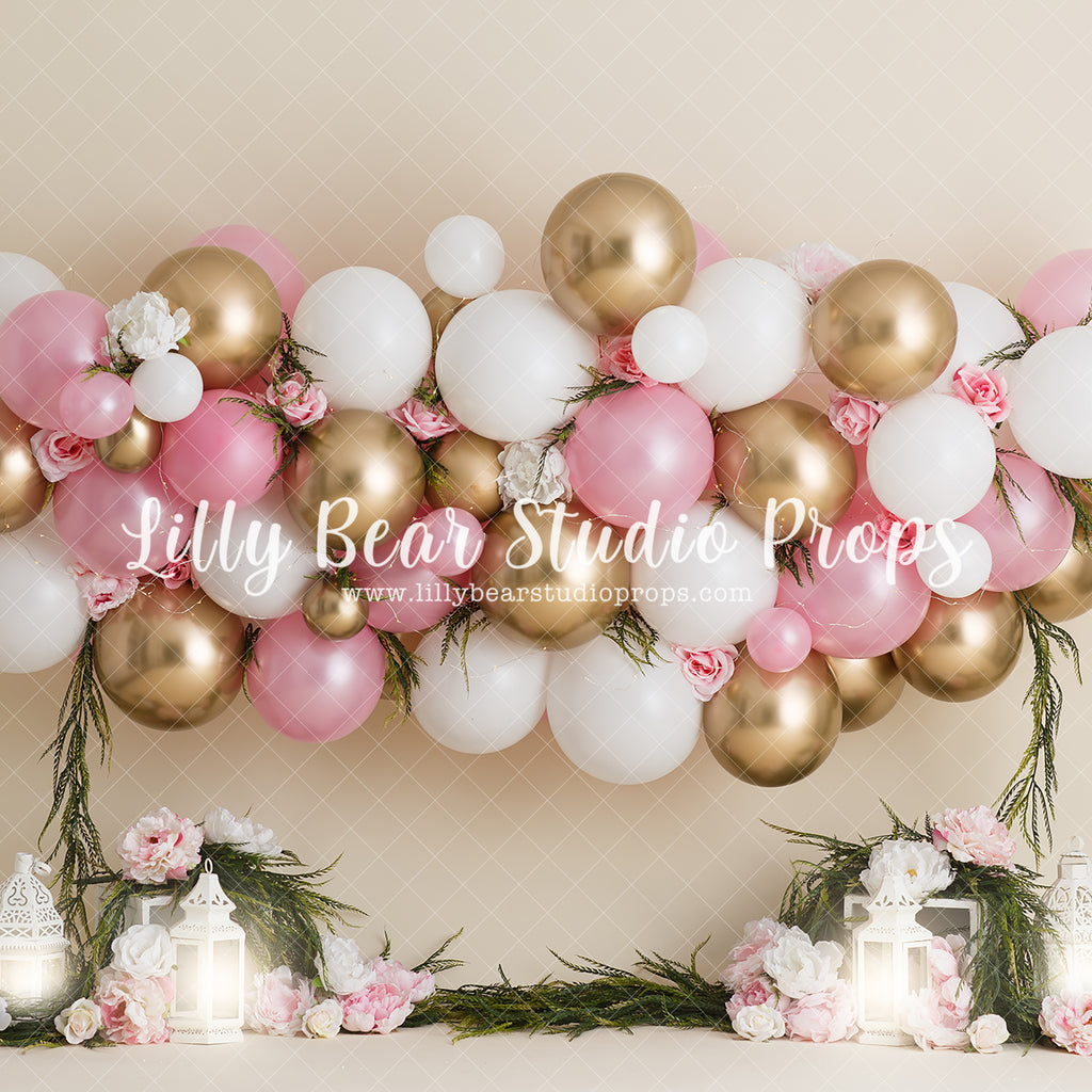 Bubble Up Balloons - Lilly Bear Studio Props, boho greenery, boho pink, boho teepee, FABRICS, pink floral, pink flower, pink flowers, pink white, pink white and gold, pink white and rose gold