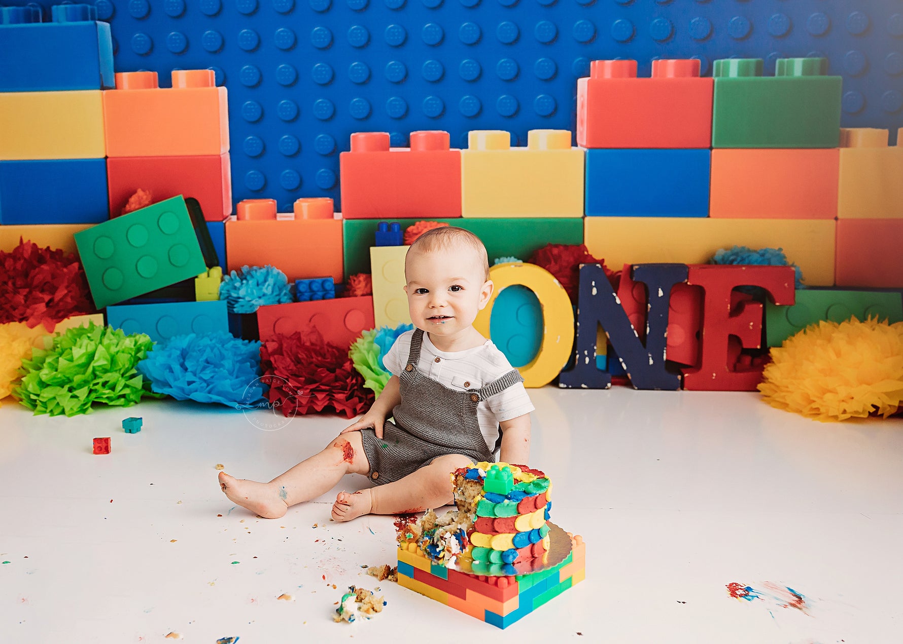 Build Them Up by Lilly Bear Studio Props sold by Lilly Bear Studio Props, blocks - blue - boys - building blocks - cake