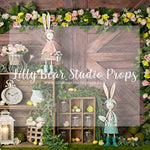 Bunnies In Boots - Lilly Bear Studio Props, barn door, barn doors, boho spring, easter, easter backdrop, easter bunny, easter flowers, FABRICS, farm, spring, spring barn doors