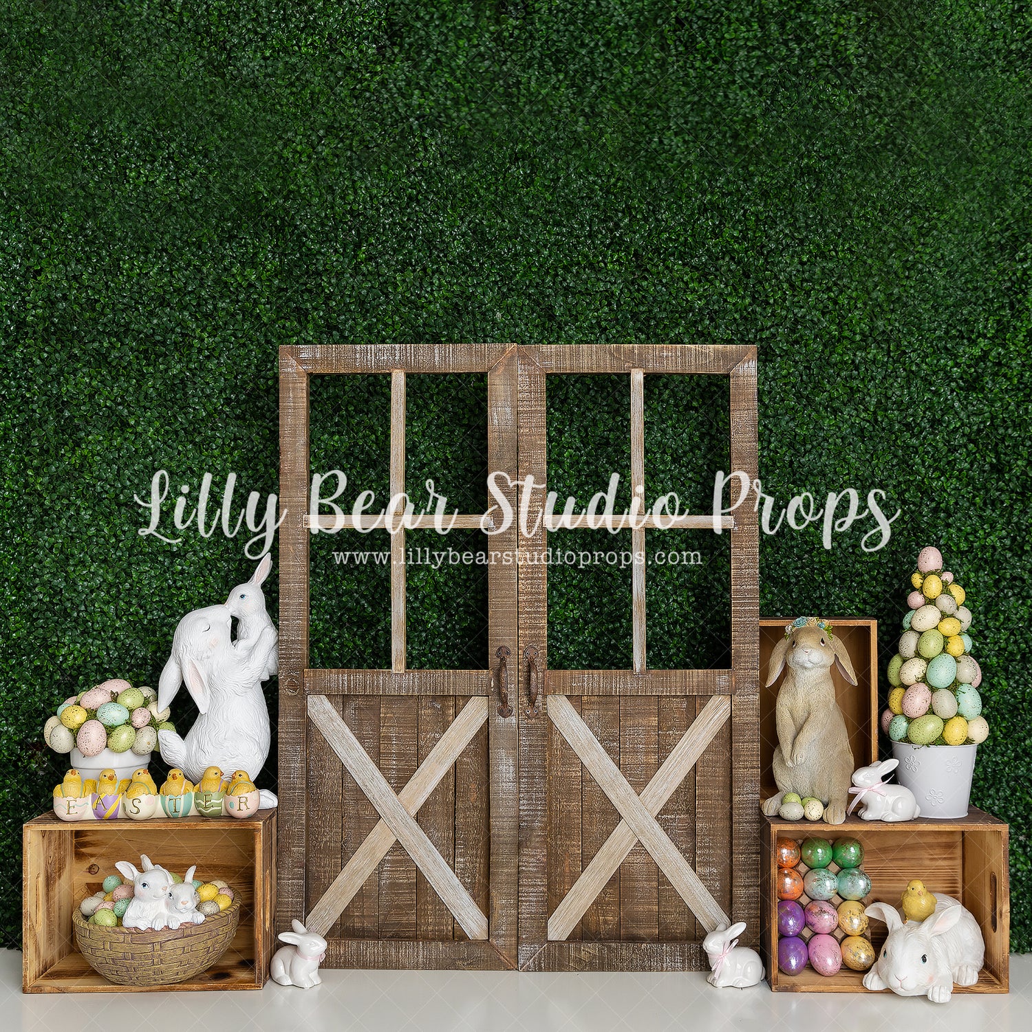 Bunny Garden by Meagan Paige Photography sold by Lilly Bear Studio Props, bunny - cake smash - easter - fabric - FABRIC