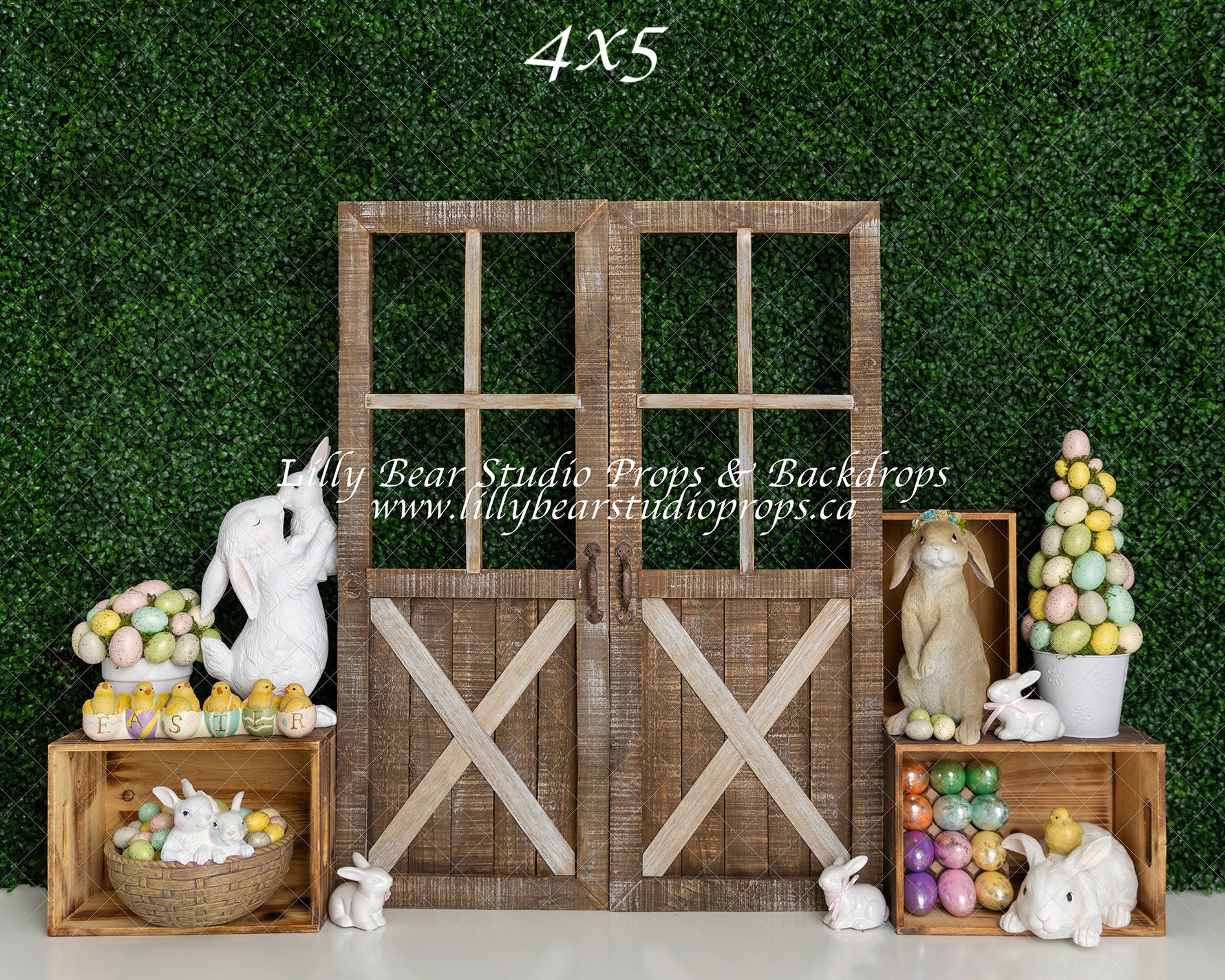 Bunny Garden by Meagan Paige Photography sold by Lilly Bear Studio Props, bunny - cake smash - easter - fabric - FABRIC