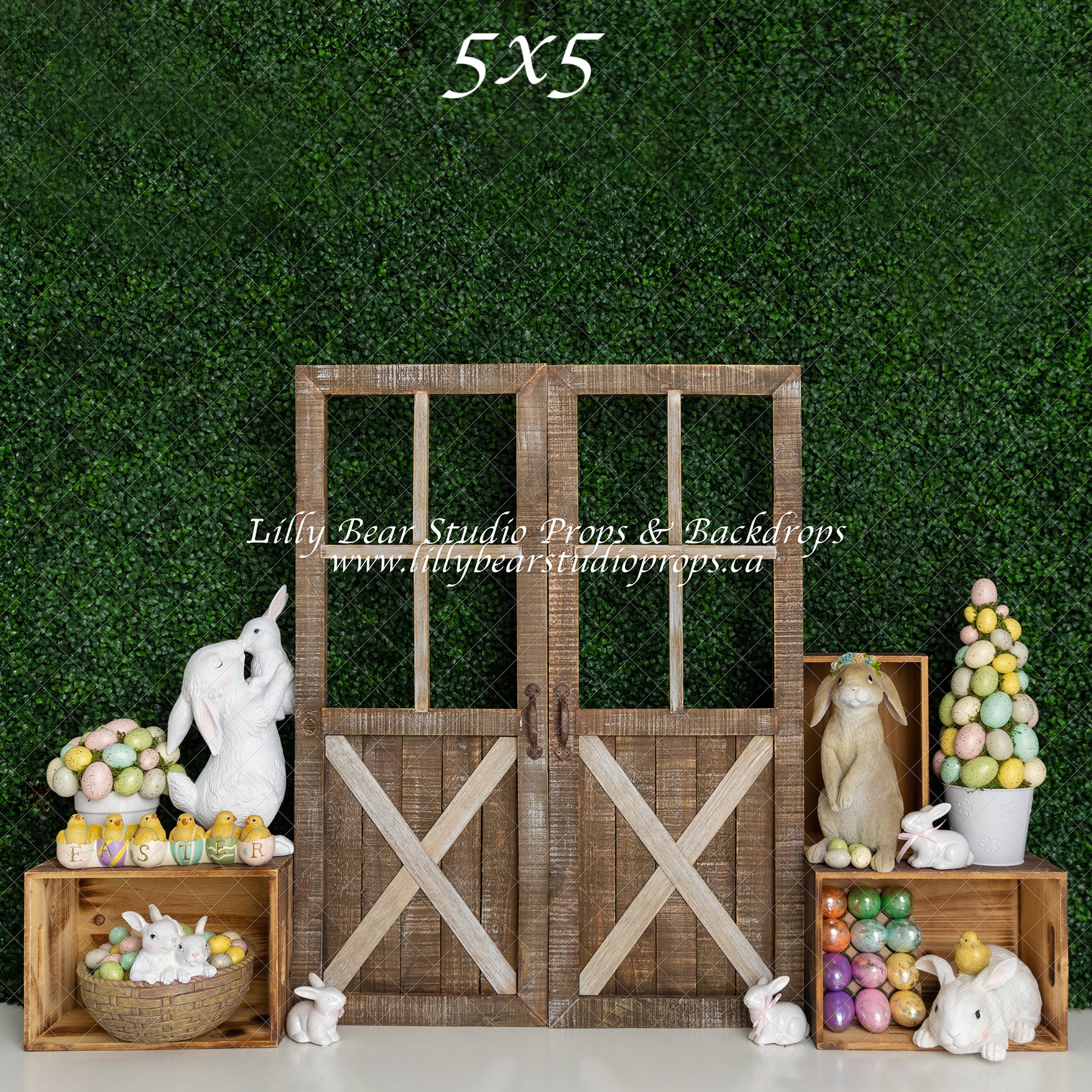 Bunny Garden by Meagan Paige Photography sold by Lilly Bear Studio Props, bunny - cake smash - easter - fabric - FABRIC