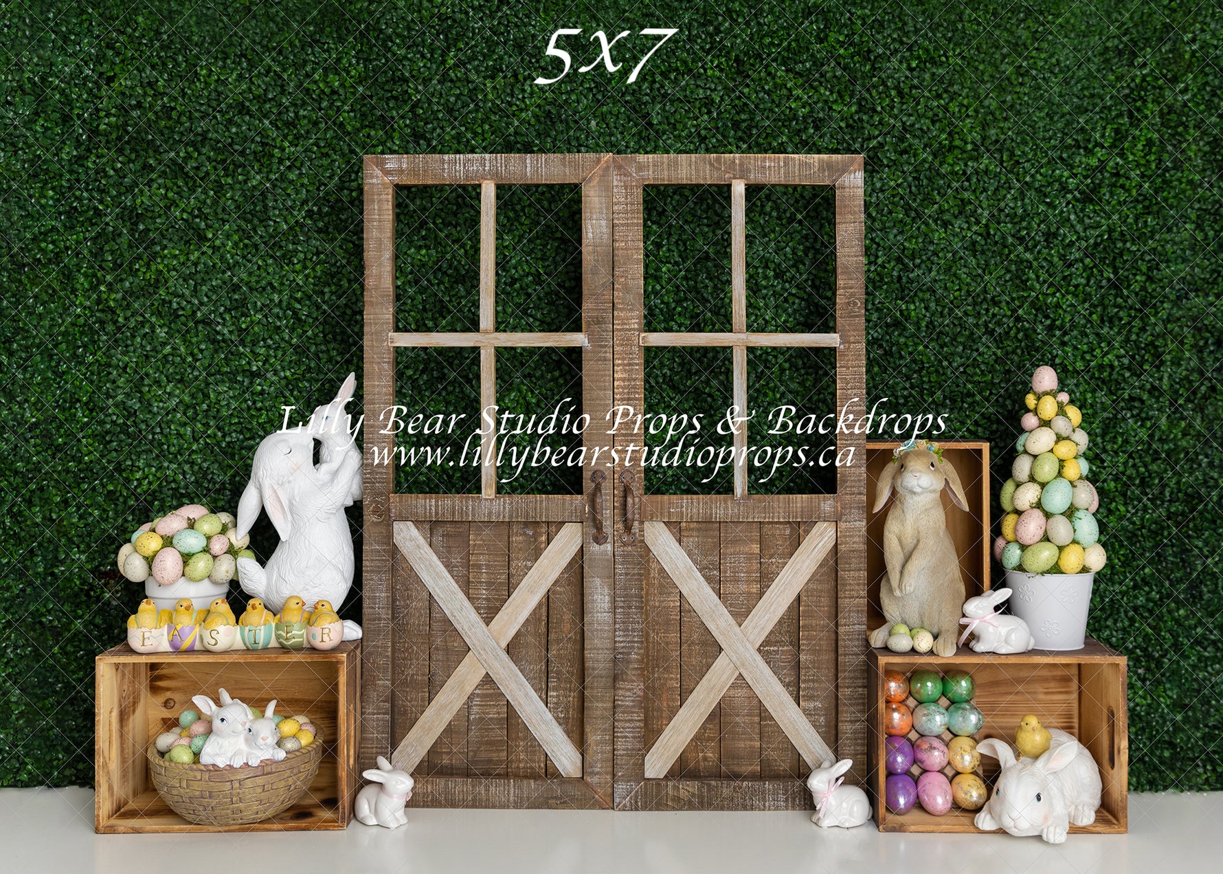 Bunny Garden by Meagan Paige Photography sold by Lilly Bear Studio Props, bunny - cake smash - easter - fabric - FABRIC