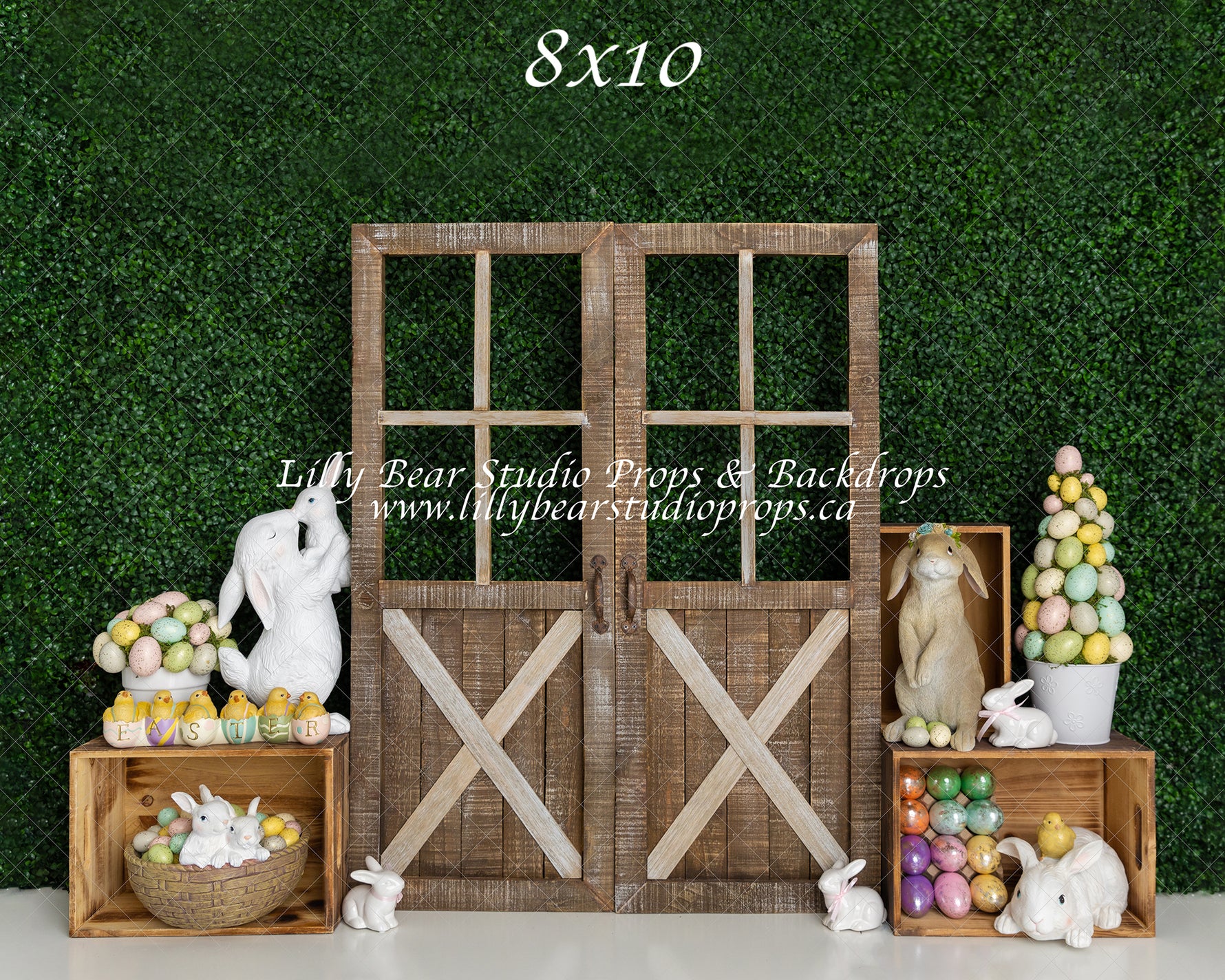 Bunny Garden by Meagan Paige Photography sold by Lilly Bear Studio Props, bunny - cake smash - easter - fabric - FABRIC