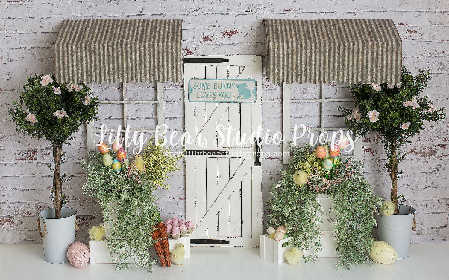 Bunny Lane by Daniella Photography sold by Lilly Bear Studio Props, boys - cake smash - fabric - FABRICS - floral - flo