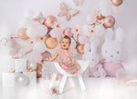 Butterflies, Bunnies & Blossoms - Lilly Bear Studio Props, bunnies, bunny, butterflies, butterfly, butterfly arch, butterfly balloons, butterfly colours, butterfly flowers, butterflyland, cake smash, easter bunny, Fabric, floral pink, gold, gold and pink, gold balloons, pink and gold, pink and gold balloons, pink balloons, pink blast, pink bunny, pink burst, pink floral, rose garden, rose gold, rose gold balloons, rose gold flower, Wrinkle Free Fabric