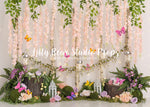 Butterfly Fairy Garden - Lilly Bear Studio Props, butterfly, butterfly colours, butterfly flowers, butterfly pink, butterflyland, Fabric, FABRICS, fairy, fairy cottage, fairy dust, fairy light, fairy princess, fairyland, fairytale, flowers, gold butterfly, lanterns, mason jars, twinkle lights, wisteria, wisteria flowers, Wrinkle Free Fabric