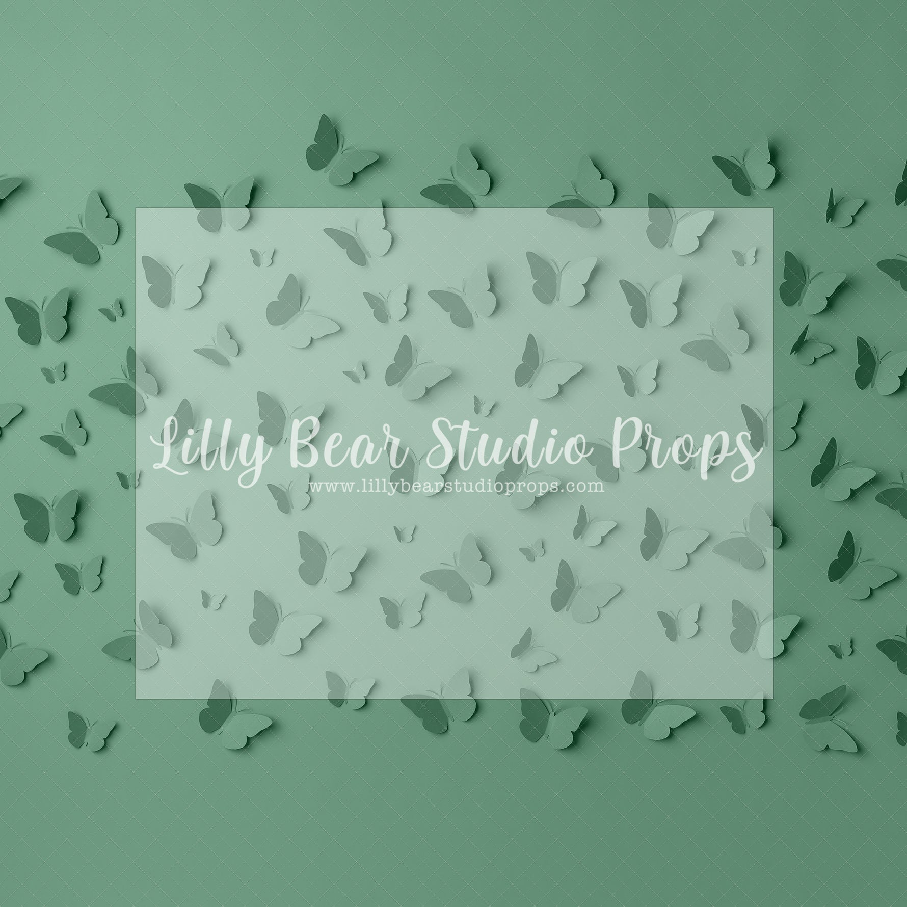 Butterfly Mint - Lilly Bear Studio Props, butter flies, butterflies, Fabric, FABRICS, paper butterflies, Wrinkle Free Fabric