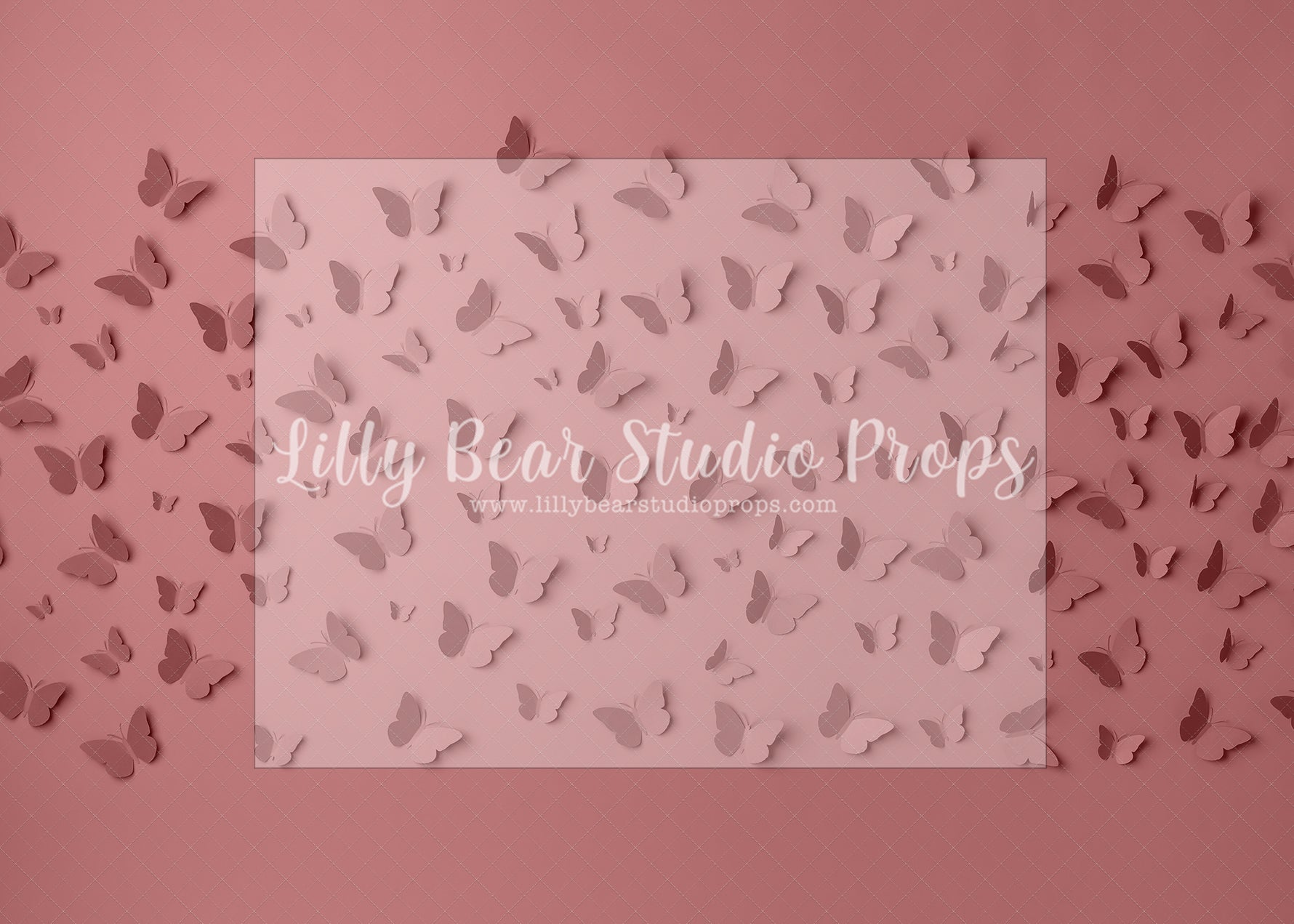 Butterfly Pink - Lilly Bear Studio Props, butter flies, butterflies, Fabric, FABRICS, paper butterflies, Wrinkle Free Fabric