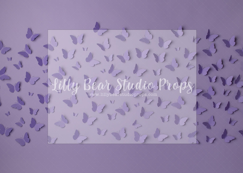 Butterfly Purple - Lilly Bear Studio Props, butter flies, butterflies, Fabric, FABRICS, paper butterflies, Wrinkle Free Fabric