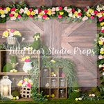 CLIMBING EASTER ROSES 1 - Lilly Bear Studio Props, barn door, boho spring, bunny, bunny garden, bunny one, bunny trail, easter bunny, easter flowers, FABRICS, farm, some bunny is one, spring, spring barn doors