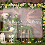 CLIMBING EASTER ROSES 2 - Lilly Bear Studio Props, barn door, boho spring, bunny, bunny garden, bunny one, bunny trail, easter bunny, easter flowers, FABRICS, farm, some bunny is one, spring, spring barn doors