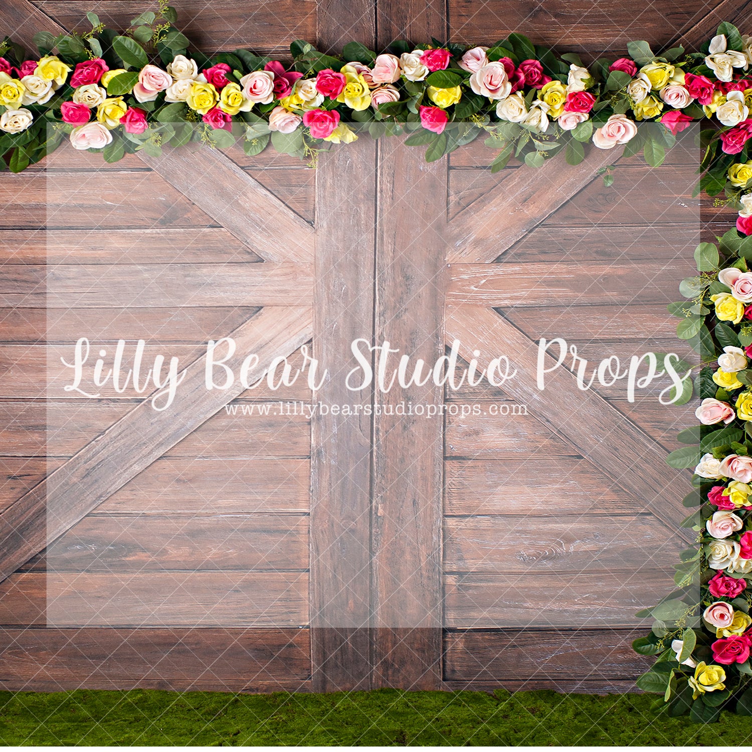CLIMBING ROSES 1 - Lilly Bear Studio Props, barn door, boho spring, FABRICS, farm, floral arch, floral garland, spring, spring barn, spring barn doors