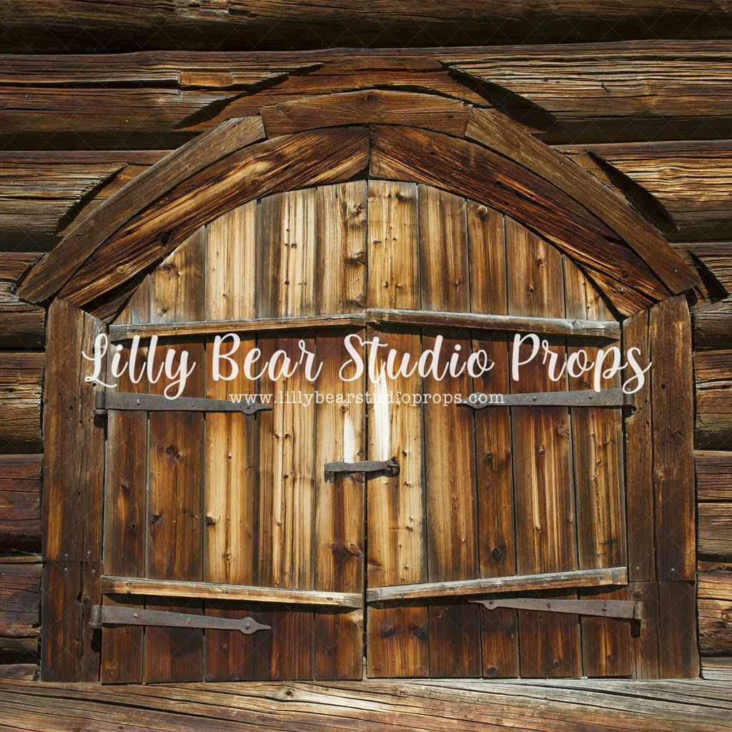 Cabin Entrance by Lilly Bear Studio Props sold by Lilly Bear Studio Props, christmas - Fabric - holiday - Wrinkle Free