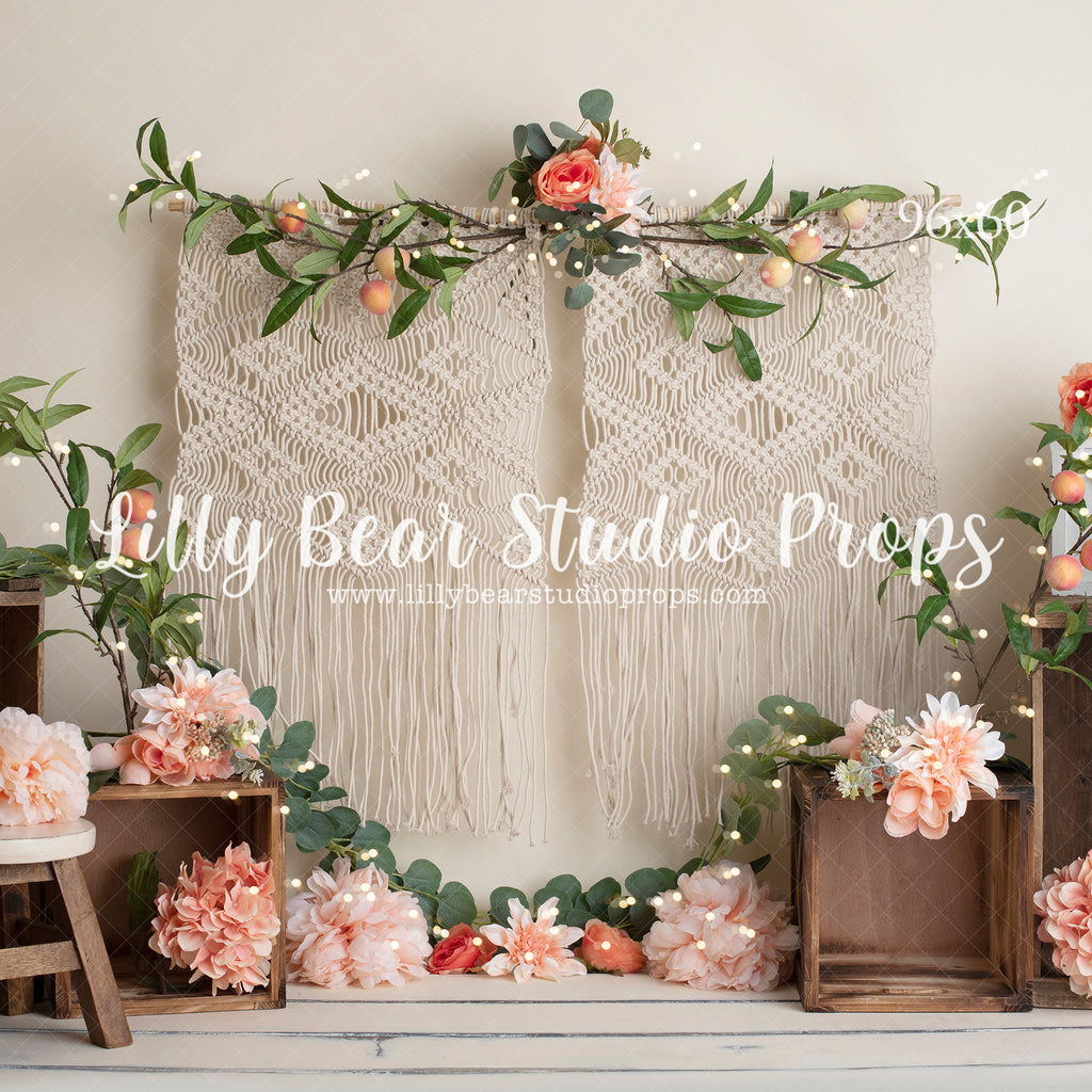 Calliope by Amber Costa Photography sold by Lilly Bear Studio Props, boho - cake smash - Fabric - FABRICS - floral - fl