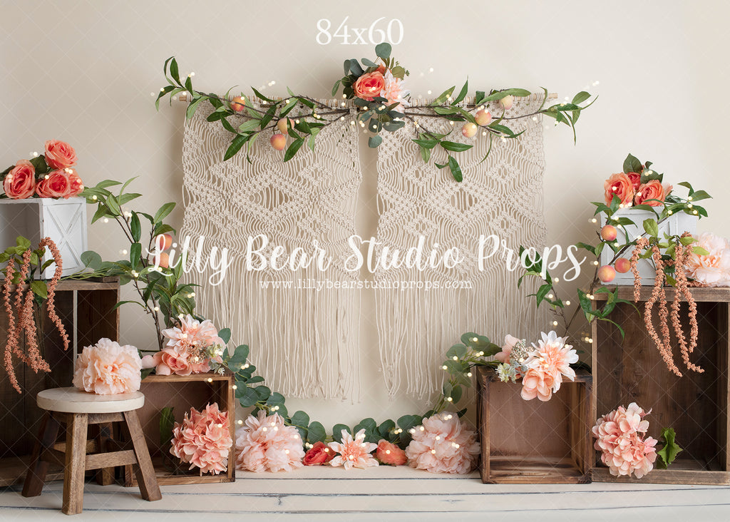 Calliope by Amber Costa Photography sold by Lilly Bear Studio Props, boho - cake smash - Fabric - FABRICS - floral - fl