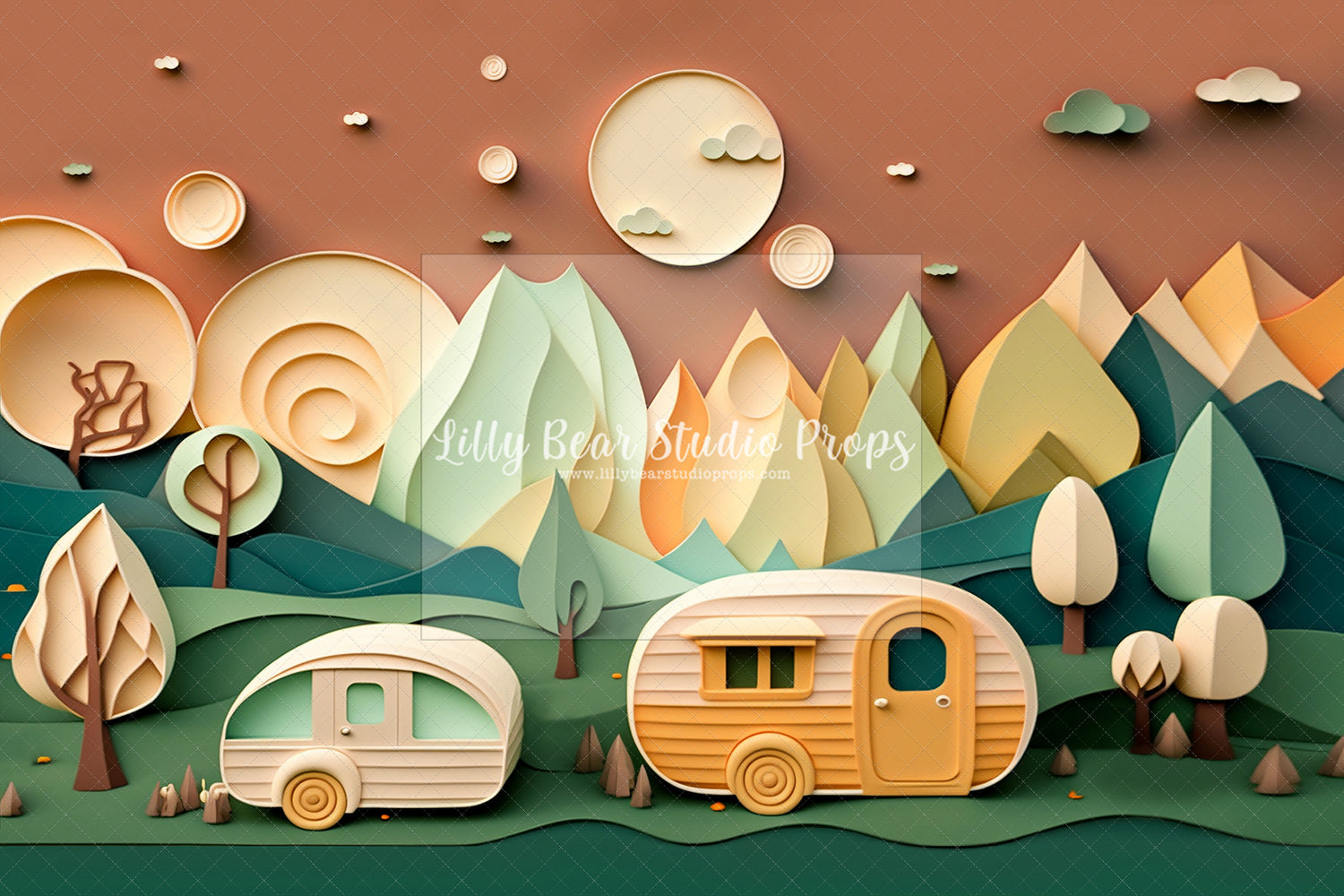Camper Vans & Earthy Tones - Sweep Option