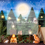 Camping Woodland Critters - Lilly Bear Studio Props, baby deer, critters, deer, fox, foxy, into the wild, into the woods, little wild one, one fox, our little fox, spring wood, where the wild things are, wild, wild animal, wild animals, wild things, woodland, woodland animals, woodland creatures, woodland forest, woodland friends, woods