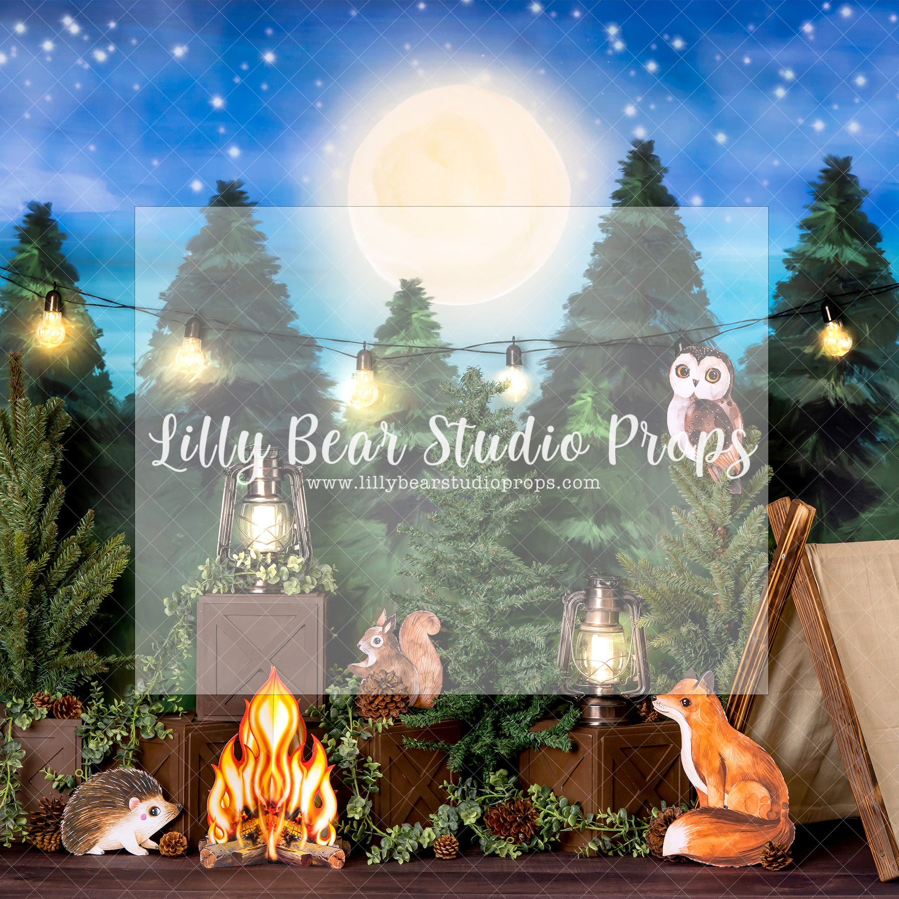 Camping Woodland Critters - Lilly Bear Studio Props, baby deer, critters, deer, fox, foxy, into the wild, into the woods, little wild one, one fox, our little fox, spring wood, where the wild things are, wild, wild animal, wild animals, wild things, woodland, woodland animals, woodland creatures, woodland forest, woodland friends, woods