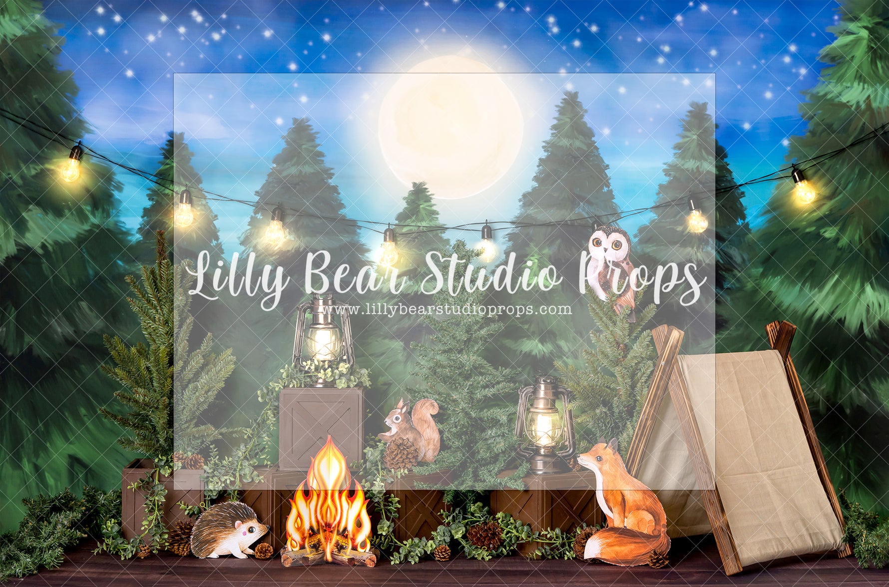 Camping Woodland Critters - Lilly Bear Studio Props, baby deer, critters, deer, fox, foxy, into the wild, into the woods, little wild one, one fox, our little fox, spring wood, where the wild things are, wild, wild animal, wild animals, wild things, woodland, woodland animals, woodland creatures, woodland forest, woodland friends, woods