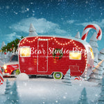 Candy Cane Camper by Lilly Bear Studio Props sold by Lilly Bear Studio Props, christmas - Fabric - holiday - Wrinkle Fr
